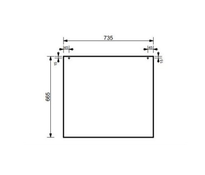 Экран торцевой для ванны "Грация" левая/правая 750