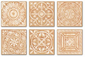 Вставка Сонет D1294\SG1550 карамель  4,7х4,7, шт