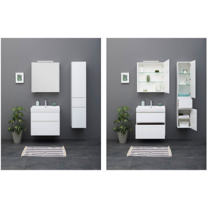 Мебель для ванной Aquanet Бруклин 70 белый Мебель для ванной Aquanet Бруклин 70 белый