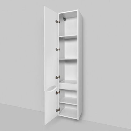 M80CHL0356WG Like, шкаф-колонна, подвесной, левый, 35 см, двери, Белый, глянец, шт