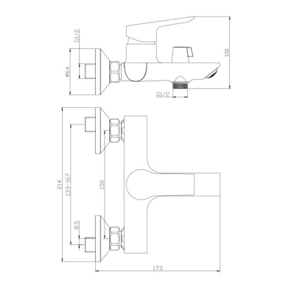 Смеситель д/ванны SEVILLA, арт.20201SV Смеситель д/ванны SEVILLA, арт.20201SV
