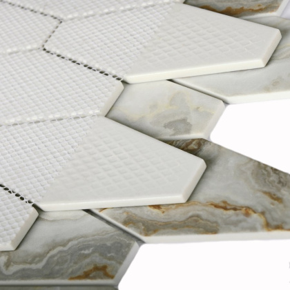 Мозаика Fontana Great Bonaparte серая 307см*271см*6мм (1уп/11шт), м2