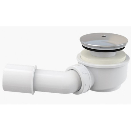 Сниженный сифон для душевого поддона, хром Сниженный сифон для душевого поддона, хром