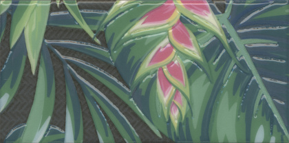 Декор HGD\A496\19056 Пальмейра флора 9,9см*20см*6,9мм (1уп/36шт/0,712м2) Ткань, шт