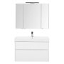 Мебель для ванной Aquanet Бруклин 100 белый Мебель для ванной Aquanet Бруклин 100 белый