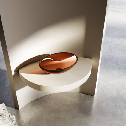 Раковина накладная прозрачная ABBER Kristall AT2802Opal Раковина накладная прозрачная ABBER Kristall AT2802Opal