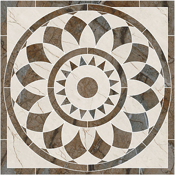 Декор ID111 Театро наборный 100*100*9.5 (уп\1комплект), шт