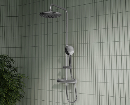 Душевая колонна Aquaheat Bliss 240 2F, хром Душевая колонна Aquaheat Bliss 240 2F, хром