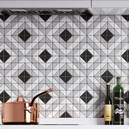 Керамическая мозаика, CUBE GREY, Albion