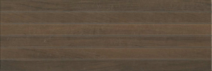Плитка настенная 13096R Семпионе коричневый темный структура обрезной 30*89.5*11 (5шт\1.343м2), м2
