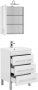 Комплект мебели для ванной Aquanet Верона 58 белый (напольный 3 ящика) Комплект мебели для ванной Aquanet Верона 58 белый (напольный 3 ящика)