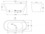 Акриловая ванна без перелива BELBAGNO BB61-1700-W0, 1700х750х600 Акриловая ванна без перелива BELBAGNO BB61-1700-W0, 1700х750х600