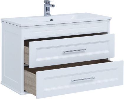 Тумба под раковину Aquanet Бостон М 100 белый Тумба под раковину Aquanet Бостон М 100 белый