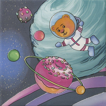 Керамический декор VT\A381\5009 Космос  синий (20см*20см*6,9мм) (10шт/0,4м2) Космос 3, шт.