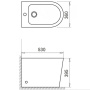 Биде напольное BelBagno FLAY-R BB1003B