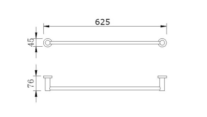 Полотенцедержатель 60 см. RUSH Victoria (VI71531)