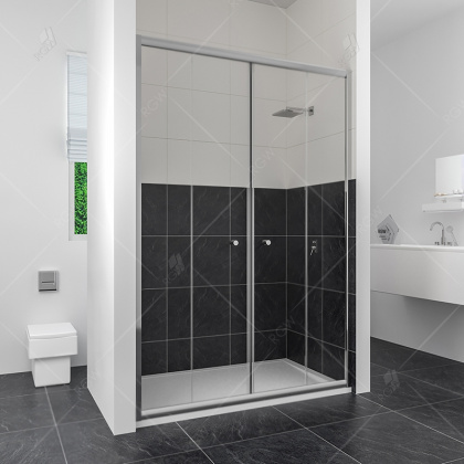 Душевая дверь в нишу RGW Classic CL-10 120 профиль Хром стекло прозрачное