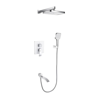 Душевая система встраиваемая Rose R1535F, белый/хром Душевая система встраиваемая Rose R1535F, белый/хром