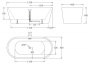 Акриловая ванна без перелива BELBAGNO BB71-1800-NERO-W0, 1800x800x600 Акриловая ванна без перелива BELBAGNO BB71-1800-NERO-W0, 1800x800x600