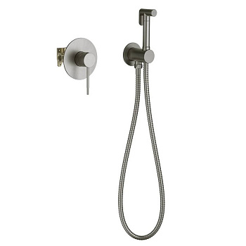 Смеситель Timo Saona 2389/18SM встроенный с гигиеническим душем, черное золото