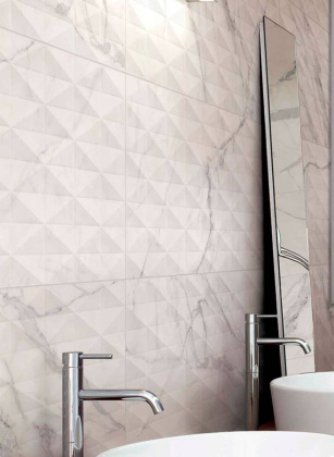 Плитка M6TD Allmarble Wall Statuario Struttura Pavé Satin 3D Rett. 40х120 Плитка M6TD Allmarble Wall Statuario Struttura Pavé Satin 3D Rett. 40х120