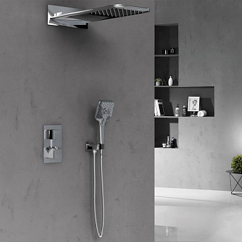 Душевой комплект VSFW-103TCH термостатический встраиваемый, двухрежимный, хром Душевой комплект VSFW-103TCH термостатический встраиваемый, двухрежимный, хром