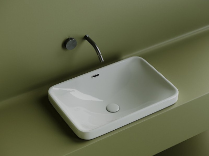 Умывальник прямоугольный встраиваемый сверху в столешницу Element 605*415*185мм Умывальник прямоугольный встраиваемый сверху в столешницу Element 605*415*185мм