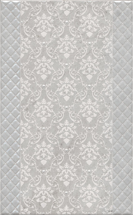 Декор AZ\A053\6424 Мотиво серый 40см*25см*8мм (1уп/10шт), шт