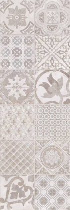 Вставка Porto Vetro Grey W\DEC M 25x75 NR Glossy 1 Вставка Porto Vetro Grey W\DEC M 25x75 NR Glossy 1