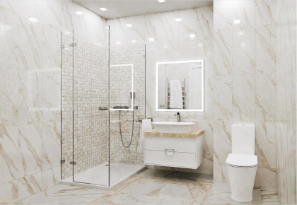 Бордюр BDA017R Карелли обрезной 12*30*13 (уп\9шт), шт