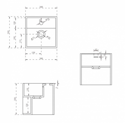 Тумба с раковиной ABBER Stein AS2639 подвесная, белая матовая Тумба с раковиной ABBER Stein AS2639 подвесная, белая матовая