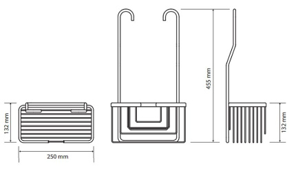 Полка корзина Bemeta Cytro 153308332 Хром матовый