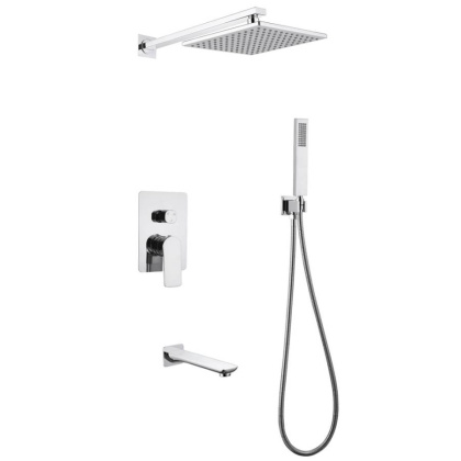 Душевая система ABBER Weiss Insel AF8017 скрытого монтажа с изливом, хром Душевая система ABBER Weiss Insel AF8017 скрытого монтажа с изливом, хром