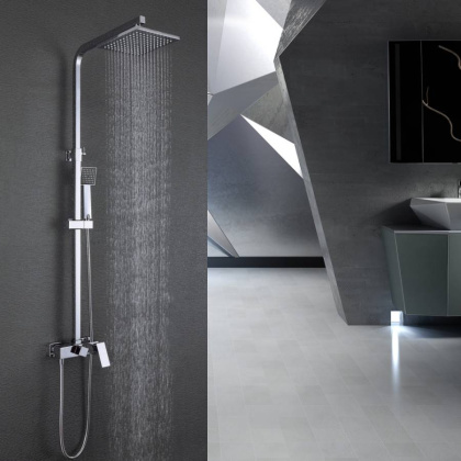 Душевая стойка ABBER Daheim AF8220 без излива, хром Душевая стойка ABBER Daheim AF8220 без излива, хром