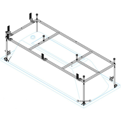 Металлический каркас для акриловой ванны CEZARES PLANE-200-90-MF-R