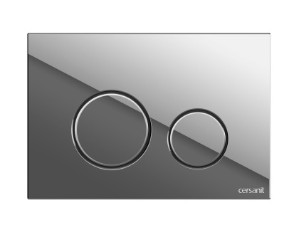 Кнопка TWINS пластик хром глянцевый