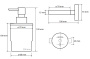 Настенный дозатор для жидкого мыла (стекло) вариант MINI 138709041