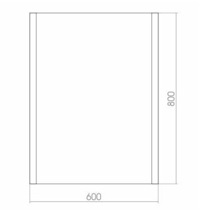 Зеркало Creto Vessel 60х80 Зеркало Creto Vessel 60х80