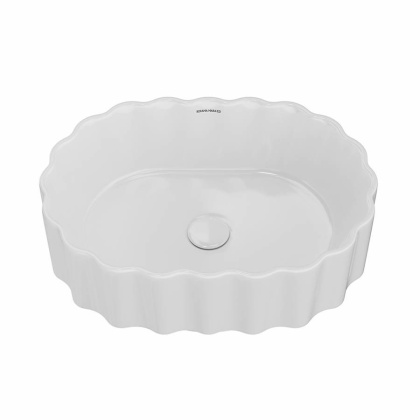 Раковина ARTBASIN Conchiglia накладная 50, белая глянцевая CC.wb.50\WHT Раковина ARTBASIN Conchiglia накладная 50, белая глянцевая CC.wb.50\WHT