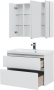 Мебель для ванной Aquanet Гласс 90 белый Мебель для ванной Aquanet Гласс 90 белый