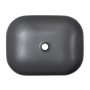 Раковина накладная керамическая, прямоугольная, серая матовая, BB1302-H311, 500x400x140