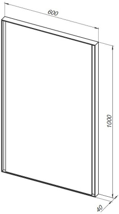 Зеркало Allen Brau Infinity 60 1.21019.WT белый