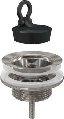 Донный клапан сифона для умывальника 5/4" цельнометаллический Донный клапан сифона для умывальника 5/4" цельнометаллический