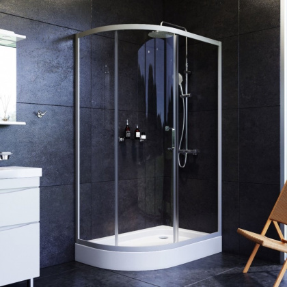 W83G-302U120CT64 Like Solo Slide 120 Душ. ограждение Like 120x80, стекло прозрачное, проф мат.Серый