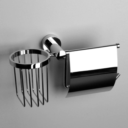 Держатель туалетной бумаги и освежителя Donau, 27,5х15,5х12 см, хром, K-9459