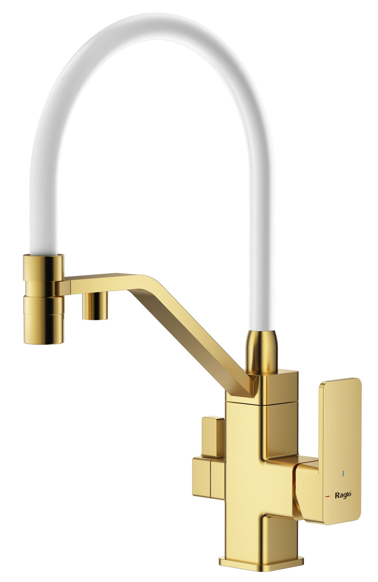 Смеситель Raglo для кухни со съемным гибким изливом, с магнитным фиксатором излива, с подключением фильтра питьевой воды R85.62