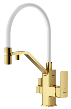 Смеситель Raglo для кухни со съемным гибким изливом, с магнитным фиксатором излива, с подключением фильтра питьевой воды R85.62.03