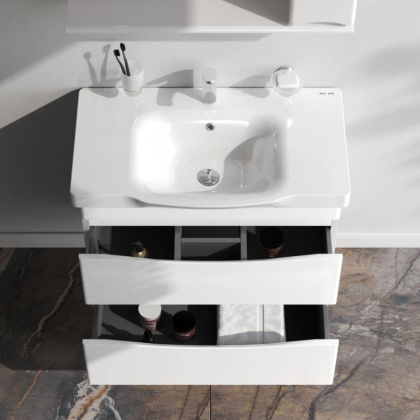 База под раковину подвесная, 65х80х45 см, белая, M80FHX0802WG