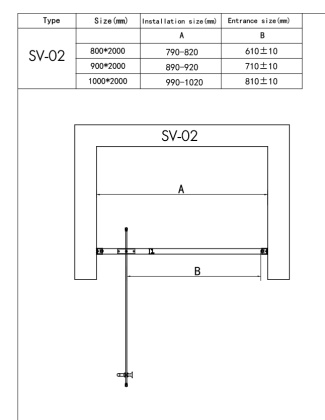 Душевая дверь RGW Stilvoll SV-02B 100 06320210-14 профиль Черный стекло прозрачное