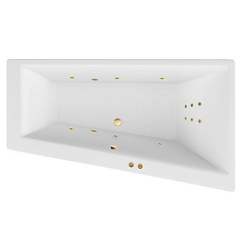 Ванна EXCELLENT Sfera 170x100 (правая) "LINE" (золото) Ванна EXCELLENT Sfera 170x100 (правая) "LINE" (золото)
